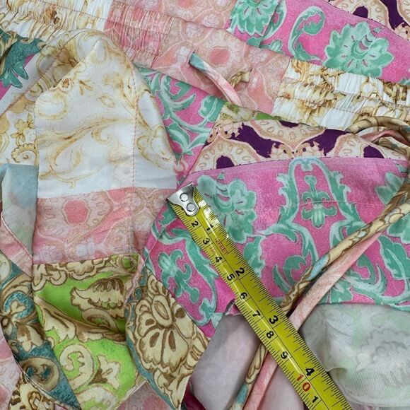 2pc Luxxel Uptown Chic Satin Short Set Button Down Floral - Picture 13 of 14